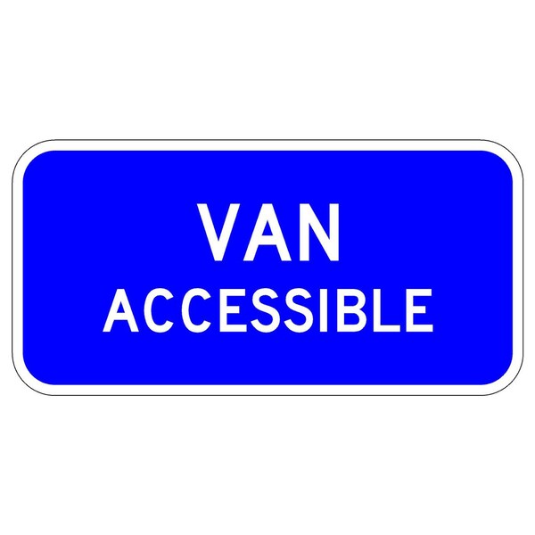 Sign Solutions Usa 6 in Height, 12 in Width, Aluminum, Horizontal Rectangle DUS08HWT1206R7-8PBL - main